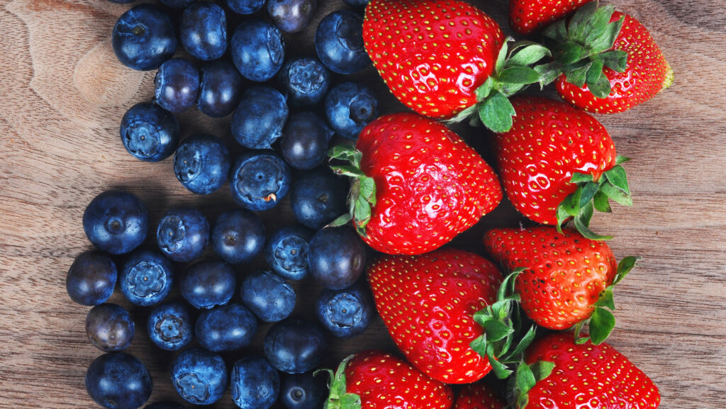 Blueberries-Strawberries